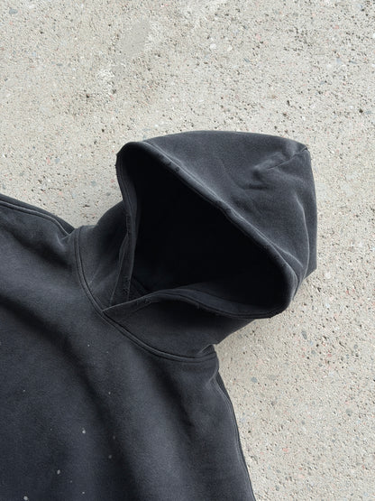 VB oversized splatter hoodie -  Faded Black