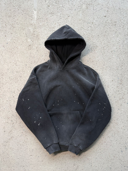 VB oversized splatter hoodie -  Faded Black
