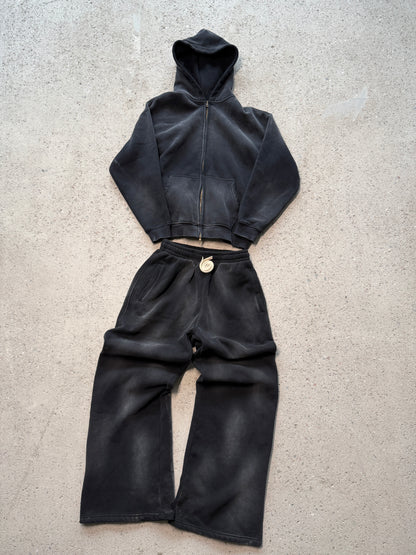 Washed tracksuit - Black