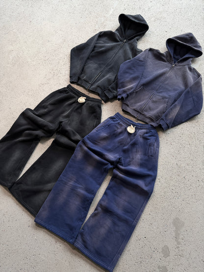 Washed tracksuit - Black