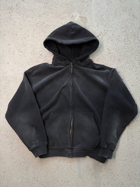 VB washed & distressed hoodie - Black