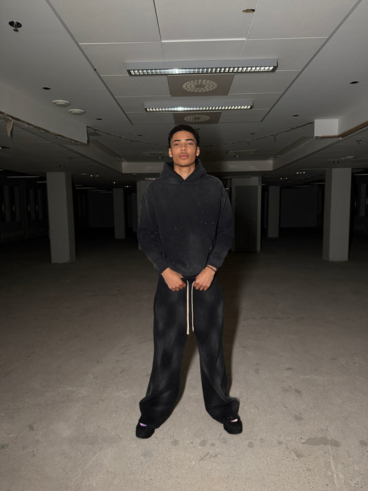 VB washed sweatpants - Black
